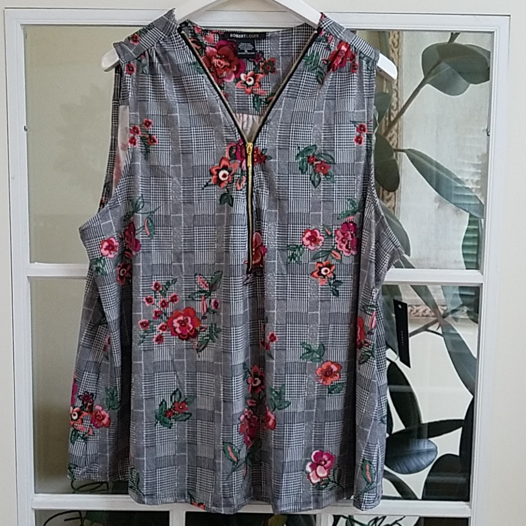 Nwt Robert Louis Sleeveless Top Sz Xl